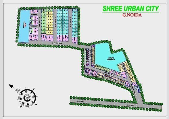 Shree Urban City plot plan