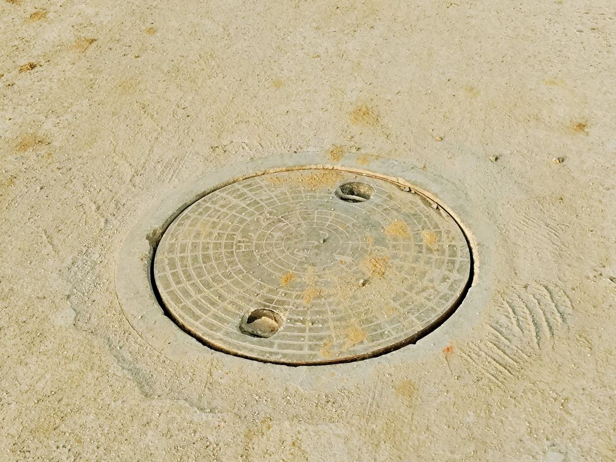 Sewer chamber at project site